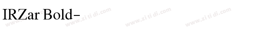 IRZar Bold字体转换